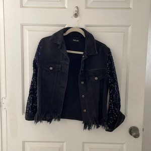 Black Fabrik Denim Jacket Size Medium